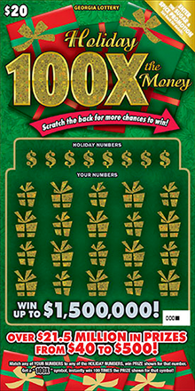Holiday 100X the Money ticket